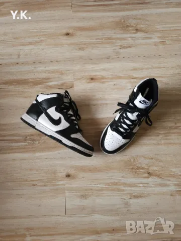 Оригинални мъжки кецове Nike Dunk High Retro Panda, снимка 4 - Кецове - 48246820