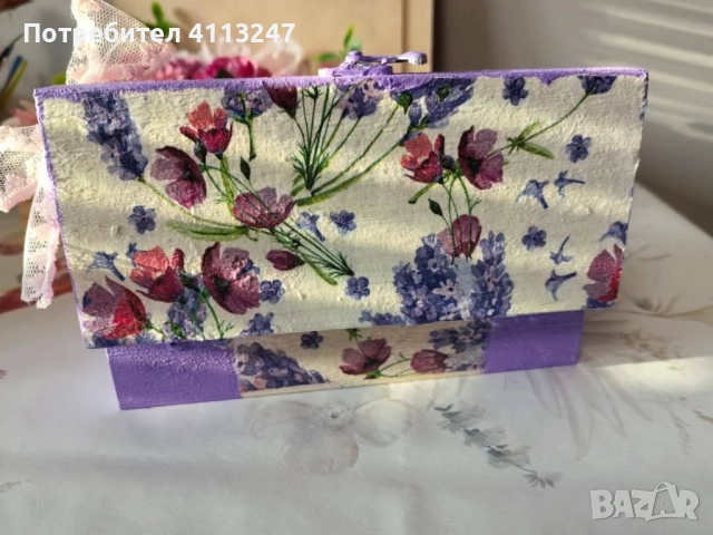 Ръчно изработена кутия за бижута , снимка 2 - Декорация за дома - 52998269