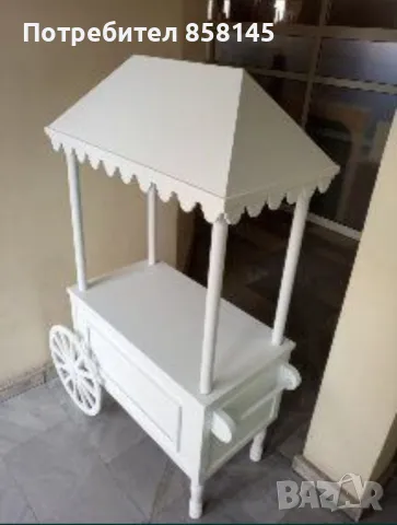 Декоративна количка, снимка 3 - Декорация за дома - 50396974