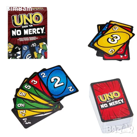 Карти за игра UNO - No Mercy, снимка 3 - Други - 48055838