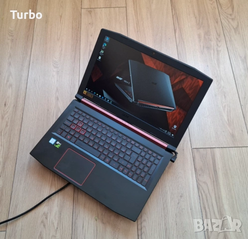 15.6' IPS Acer Nitro 5 Core i7-7700HQ/GTX 1050Ti 4GB GDDR5/16GB/512 SSD, снимка 3 - Лаптопи за игри - 53476807