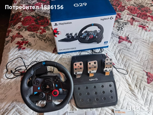 logitech g29 перфектен, снимка 9 - Други игри и конзоли - 53872166