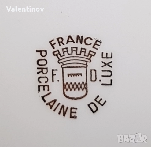 Старинна порцеланова чиния- Наполеон и Жозефин , снимка 4 - Антикварни и старинни предмети - 52636477