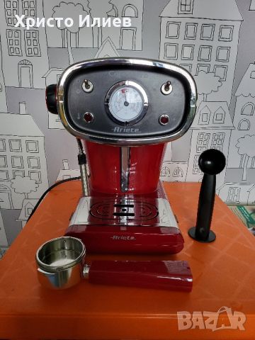 Кафемашина Ariete Ретро дизайн с ръкохватка Еспресо машина, снимка 12 - Кафемашини - 45556489