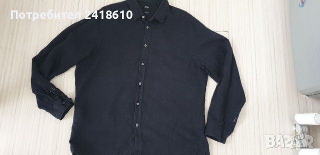 Hugo Boss Lukas Linen Regular Fit Mens Size XL Лен ОРИГИНАЛ! Мъжка Ленена Риза!, снимка 7 - Ризи - 46480129