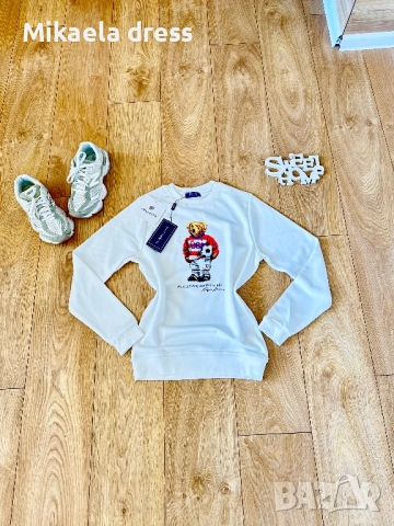 Нов син памучен суичър на Polo Ralph Lauren. Суперсвеж и готов за носене. Подходящ за всекидневието., снимка 5 - Суичъри - 52150525