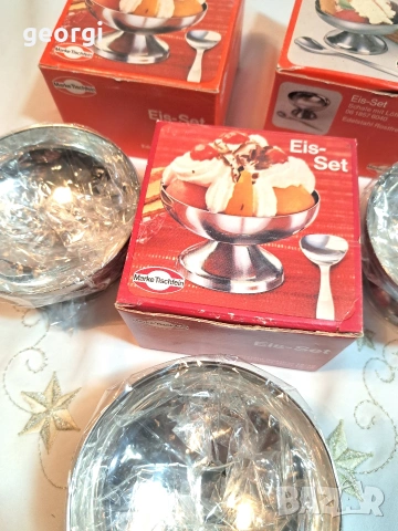 немски иноксови купички за сладолед 34/2, снимка 5 - Аксесоари за кухня - 53786809