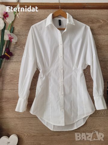 Бяла вталена риза YAS, снимка 1 - Ризи - 45991595