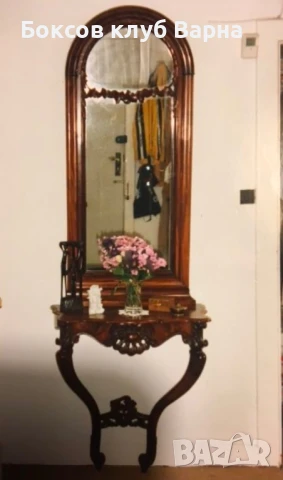 Продавам 3 комплекта  антични конзоли с огледала , снимка 4 - Портманта - 50769184