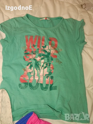 146/152 лот летни дрешки блузки, къси панталони , снимка 5 - Детски тениски и потници - 50502134