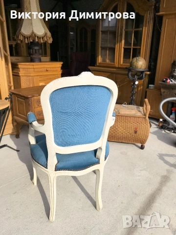 Антично Кресло Louis XV , снимка 13 - Дивани и мека мебел - 53577118