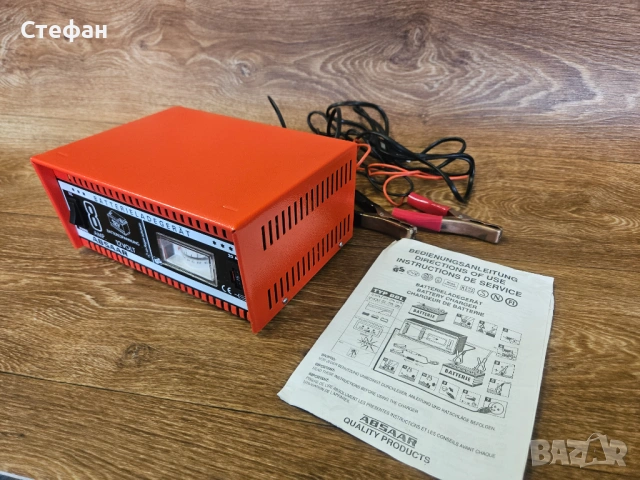 Зарядно за акумулатор Absaar 12V 8A – Отлично състояние, снимка 5 - Аксесоари и консумативи - 54193240