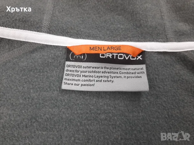 Ortovox Melange Fleece Hoodie - Оригинално мъжко горнище р-р L, снимка 10 - Спортни дрехи, екипи - 49118271