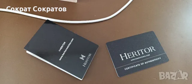 ЧЕРЕН ПЕТЪК !!! Продавам часовник Heritor Daniels Automatic ЧЕРЕН ПЕТЪК!!!!, снимка 3 - Мъжки - 50432880