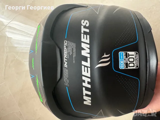 Мото каска MTHELMETS KRE SV INTREPID MATT GREEN, снимка 7 - Аксесоари и консумативи - 50297388