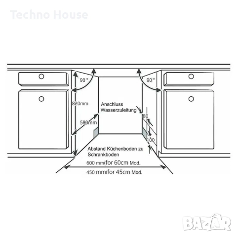 Съдомиялна за вграждане Respekta GSP 60 V, снимка 7 - Съдомиялни - 52906539