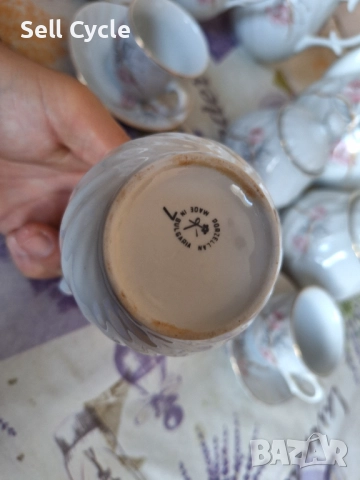 ✅БЪЛГАРСКИ ПОРЦЕЛАНОВ СЕРВИЗ ЗА КАФЕ❗, снимка 8 - Сервизи - 52469619