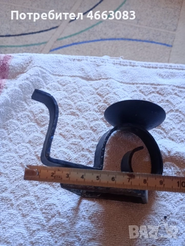 малък свещник от ковано желязо , снимка 2 - Антикварни и старинни предмети - 53041233