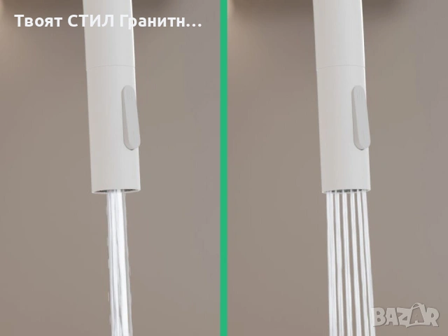 Бял смесител за кухня с изтегляща глава, 2 режима на струя - 9020, снимка 8 - Смесители - 53736533