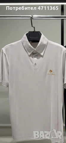 Loro Piana мъжка поло тениска с яка бяла и черна от S до 3XL, снимка 2 - Тениски - 53849131