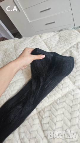 100% Естествена коса, снимка 4 - Аксесоари за коса - 54281072