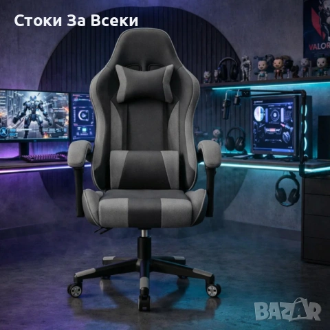 Ергономичен стол за офис и гейминг с опора, снимка 4 - Столове - 54257239