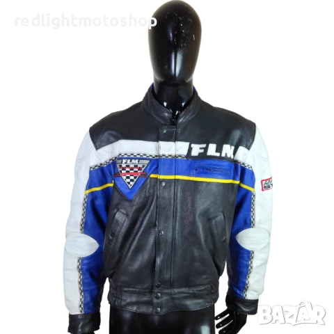 📌 5269 FLM Мъжко кожено мото яке | Размер L | 130 лв.