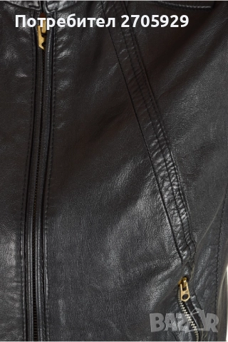 G-star Raw черно вталено яке от изцяло естествена кожа, размер XS/S, снимка 4 - Якета - 51487070