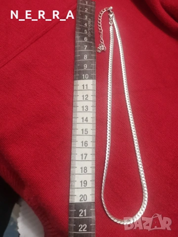 Масивен сребърен ланец, снимка 4 - Колиета, медальони, синджири - 53258359