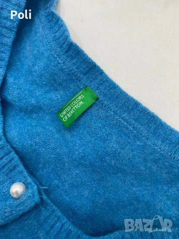 Кашмирена жилетка Benetton, снимка 3 - Жилетки - 53936962