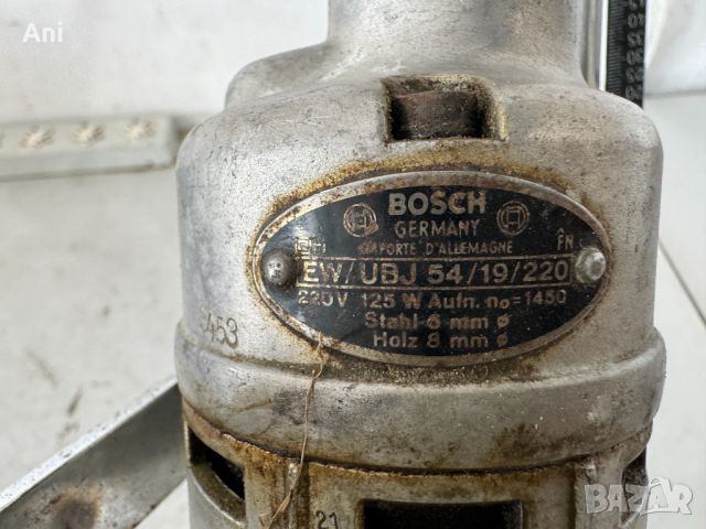 Бормашина с стойка - Bosch 125 W, снимка 4 - Други машини и части - 46286977