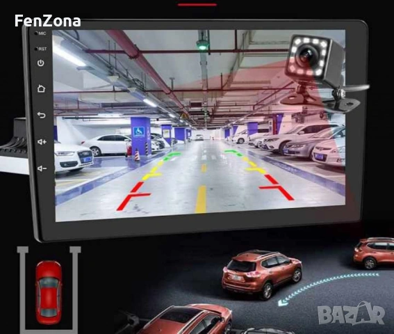 Навигация за кола ,1 Din Bluetooth радио за кола с поддръжка на резервна камера GPS навигация/WiF, снимка 3 - Други - 54146909