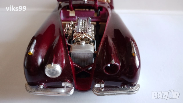 Bburago Jaguar XK 120 Roadster 1951 - Мащаб 1:24, снимка 10 - Колекции - 53680099