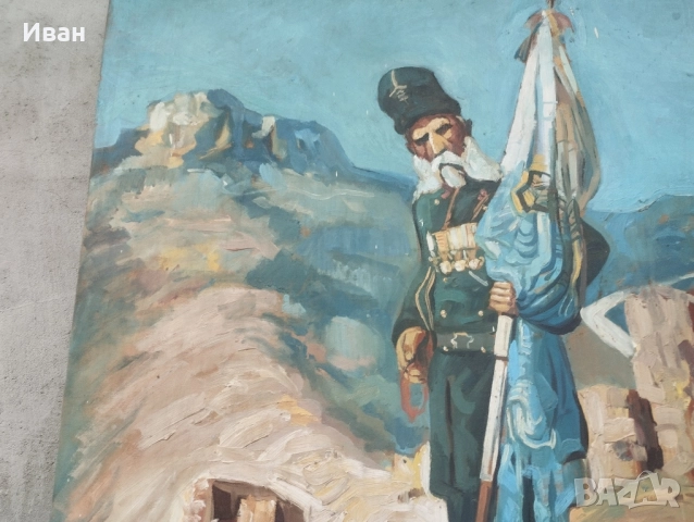 Голяма Маслена картина Самарското знаме, снимка 5 - Антикварни и старинни предмети - 52369926