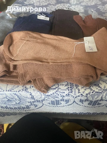 Дамски дълги чорапи - вълнени и памучни, снимка 4 - Дамски чорапи - 51215753