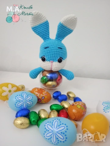 Великденско зайче или пиле, пълно с изненади , снимка 8 - Декорация за дома - 53792182