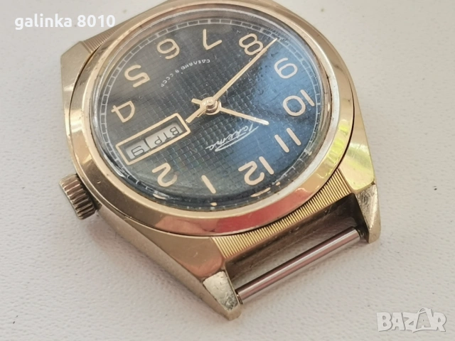 Мъжки позлатен часовник, снимка 4 - Мъжки - 53743470