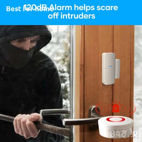 AGSHOME Домашна алармена система 15 части Wifi , снимка 3 - Друга електроника - 52638214