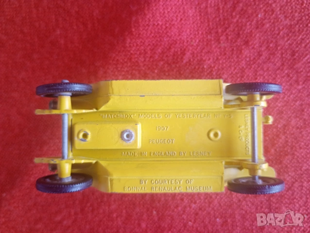 1/43 MATCHBOX SPYKER 1904 КОЛИЧКА PEUGEOT РЕТРО МОДЕЛ, снимка 4 - Колекции - 54087306