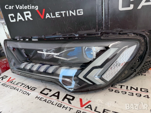 фар фарове ляв Audi Q7 SQ7 RSQ7 Facelift Matrix Laser LED Ауди Кю7 Фейслифт Матрикс Лазер ЛЕД, снимка 2 - Части - 54201098