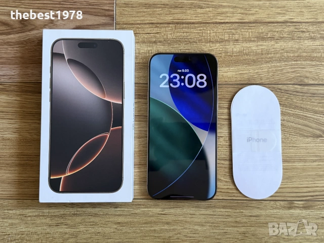 iPhone 16 Pro Max 256GB Desert Titanium/Като Нов/Батерия 96%