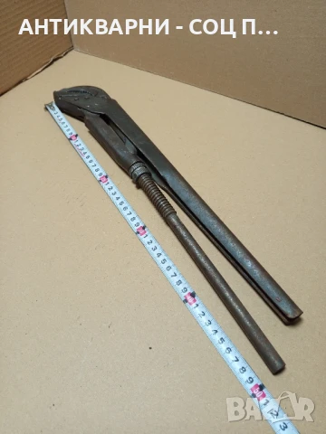 Соц Стар Голям Тръбен Ключ Тегло 2.200кг., снимка 11 - Антикварни и старинни предмети - 50659317