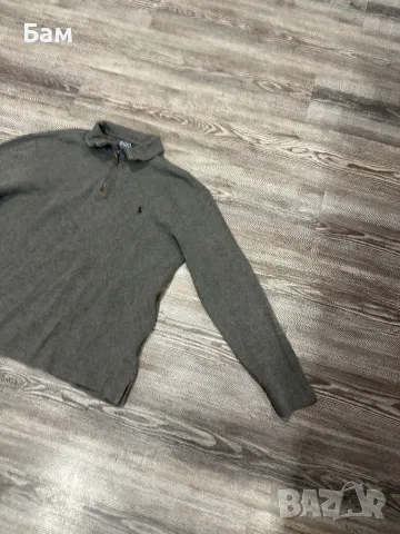 Мъжко!Polo Ralph Lauren 1/4 zip up блузка с яка размер М , снимка 3 - Блузи - 49508116