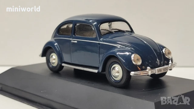 Volkswagen Kafer 1950 - мащаб 1:43 на DeAgostini моделът е нов в PVC дисплей-кейс, снимка 3 - Колекции - 50659826