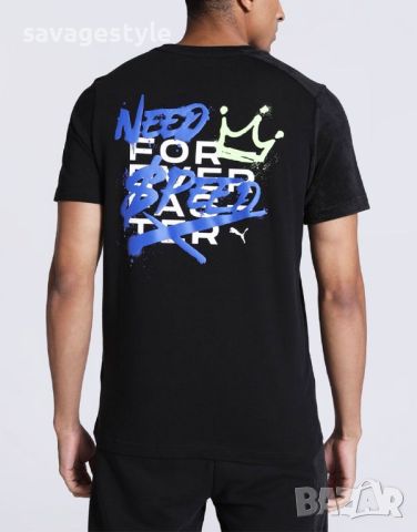 Мъжка тениска PUMA x Need For Speed Motorsport Tee Black, снимка 2 - Тениски - 45950154