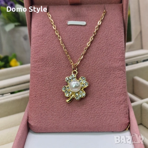 Pearl Flower Necklace 🌸 | дамско колие с перла