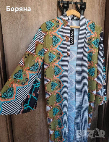 Boohoo ново кимоно плажно парео с флорален принт, снимка 6 - Бански костюми - 53917043