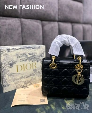 Дамска Кожена Чанта Dior, снимка 1 - Чанти - 46401818