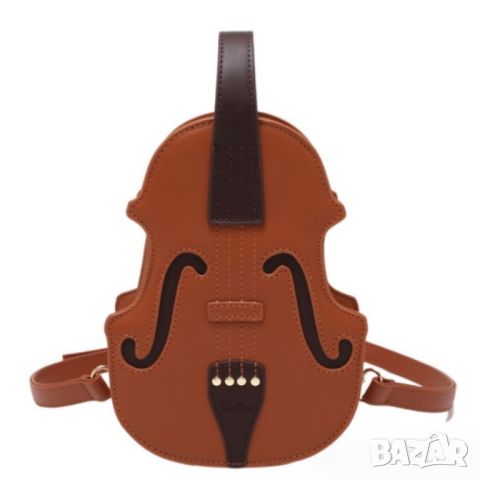 Дамска чанта раница Brown Violin, снимка 1 - Чанти - 45350226