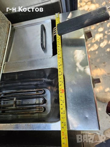 Фритюрник на база професионален на ток трифазен Мощен 2х6kw. 2х10 литра втора употреба , снимка 13 - Обзавеждане на кухня - 50909118